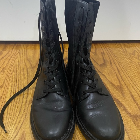 Sam Edelman Black Combat Boots - Picture 2 of 3